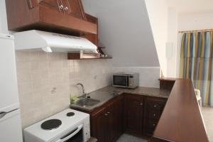 A kitchen or kitchenette at Afroditi Syros