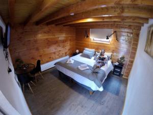 Postel nebo postele na pokoji v ubytování Hotel Andes Pucón