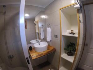 Koupelna v ubytování Hotel Andes Pucón