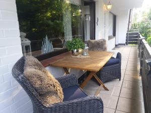 Posezení v ubytování Apartment am Bikepark mit Kamin und Sauna