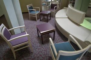 A seating area at Szent Gellért Hostel