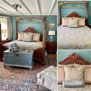 
A bed or beds in a room at 1000 Islands Bed and Breakfast-The Bulloch House
