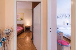 Postel nebo postele na pokoji v ubytování Apartment in Vrbnik - Insel Krk 13616