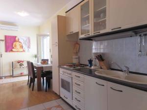 Kuchyň nebo kuchyňský kout v ubytování Apartment in Medulin/Istrien 9075