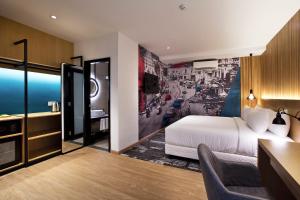Postel nebo postele na pokoji v ubytování Indie Hotel Kuala Lumpur