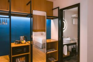 Postel nebo postele na pokoji v ubytování Indie Hotel Kuala Lumpur
