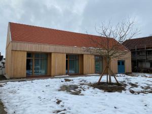 Das Gebäude in dem sich die Ferienwohnung befindet