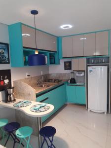 Ett kök eller pentry på Marulhos Resort Studio Master
