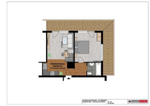Půdorys ubytování Alpenhaus Denver