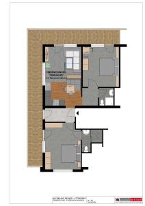 Půdorys ubytování Alpenhaus Denver