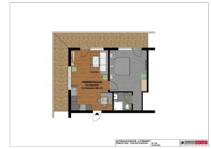 Půdorys ubytování Alpenhaus Denver