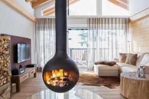 Posezení v ubytování Luxuslodge - Zeit zum Leben + 37 fotografií