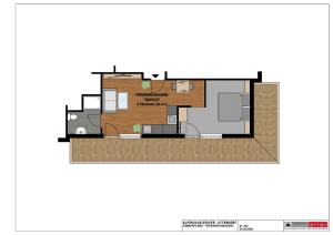 a floor plan of a house at Alpenhaus Denver in Uttendorf