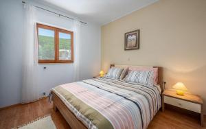Postel nebo postele na pokoji v ubytování Apartments Drenje