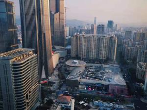 深圳景观或在酒店看到的城市景观