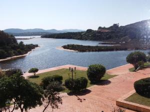 a view of a river with bushes and trees at Le case di Stella Maris in Palau