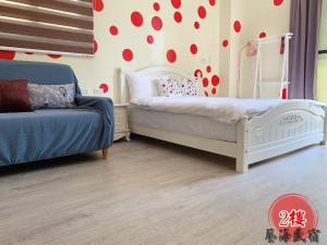 Postel nebo postele na pokoji v ubytování Art Ocean B&B