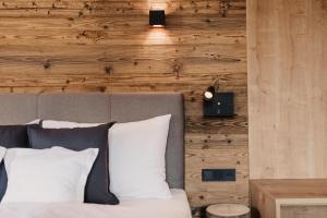Postel nebo postele na pokoji v ubytování Alte Schmiede - das kleine Hotel