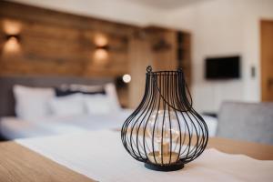 Postel nebo postele na pokoji v ubytování Alte Schmiede - das kleine Hotel