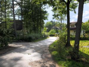 HeetenにあるBeautiful Holiday Home in Heeten with Private Gardenの木の家の前の道