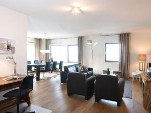 Гостиная зона в Luxury apartment in the harbor of Scheveningen