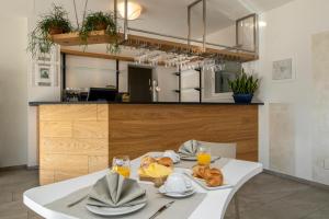 Eldhús eða eldhúskrókur á Albergo Ristorante Stazione Balerna