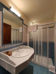 Koupelna v ubytování Hotel Rural la Plaza