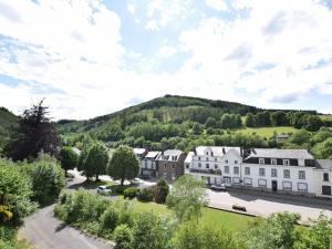 ヴィエルサルムにあるCozy Holiday Home in Vielsalm with Saunaの山を背景とした町並み