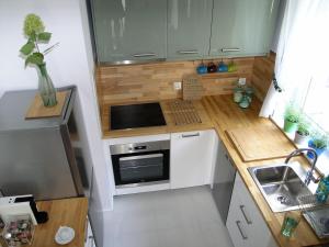 Kuchyňa alebo kuchynka v ubytovaní Apartament Metro Kowieńska