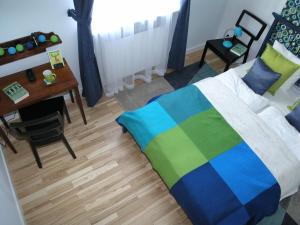 Posteľ alebo postele v izbe v ubytovaní Apartament Metro Kowieńska