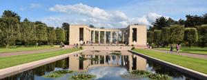 a rendering of a building with a pond in front of it at Villa kahlo Omaha Beach in Colleville-sur-Mer