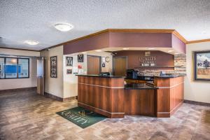 a lobby of a waiting room with a counter at Quality Inn & Suites Missoula in Missoula