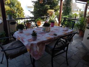 A balcony or terrace at Fyllou Apartment Asprovalta
