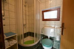 mała łazienka z toaletą i prysznicem w obiekcie Apartment Jasmina w miejscowości Mali Lošinj