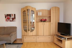 TV a/nebo společenská místnost v ubytování FeWo "Regnitztraum" in Forchheim - 3-Zimmer-Apartment - 2 Schlafzimmer