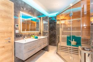 Koupelna v ubytování Appartements Moser