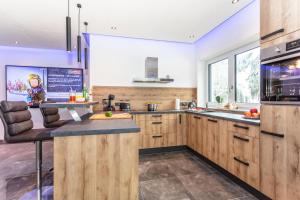Kuchyň nebo kuchyňský kout v ubytování Appartements Moser
