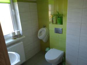 Agrostok noclegi agroturystyka的一间浴室