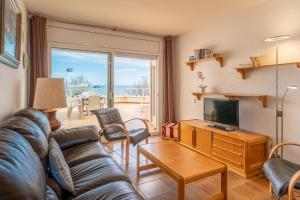 TV a/nebo společenská místnost v ubytování Apartamento Patricia