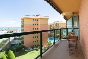 Balkón alebo terasa v ubytovaní Apartamento Residencial Bajondillo