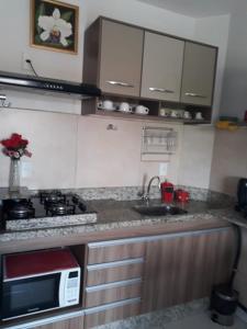 Kuchyňa alebo kuchynka v ubytovaní Flat em Caldas Novas