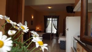 Posezení v ubytování Pefka Studios & Apartments
