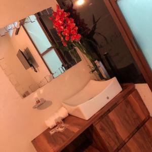 Kupatilo u objektu Hotel Orquídea