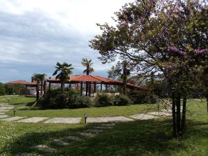 A garden outside Villa Anna