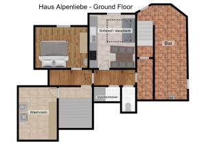 Půdorys ubytování Haus Alpenliebe