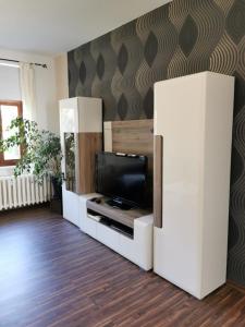 TV a/nebo společenská místnost v ubytování Ferienwohnung Luise