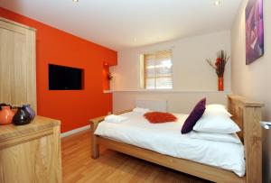 Postelja oz. postelje v sobi nastanitve Parkhill Luxury Serviced Apartments - City Centre Apartments
