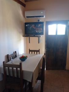 TV a/nebo společenská místnost v ubytování Terrunosdelvalle