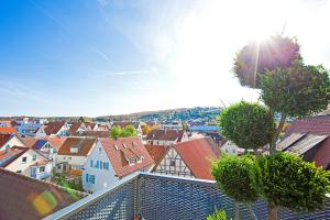 Ein allgemeiner Blick auf Gerlingen oder ein Stadtblick von des Hotels aus