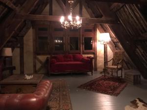 Istumisnurk majutusasutuses B&B du Cloître